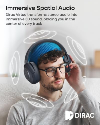 Cleer Alpha Noise Cancelling Bluetooth Headphones, Midnight Blue - image 2