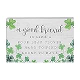 Simply Said Small Talk Rectangle – "A Good Friend Is Like A Four Leaf Clover" - A Witty Observation