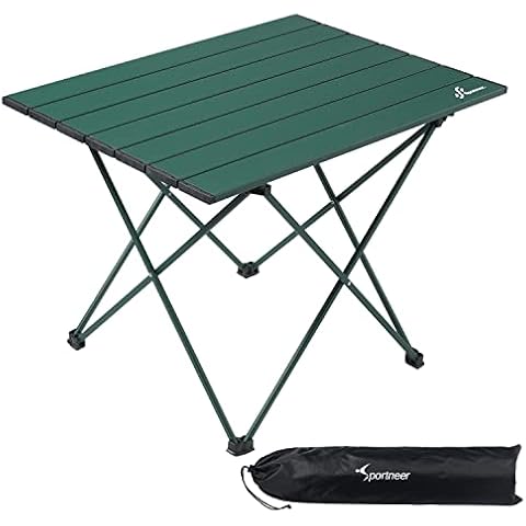 Sportneer Campingtisch, Klapptisch Camping, Aluminium Camping Tisch Leichte Cover