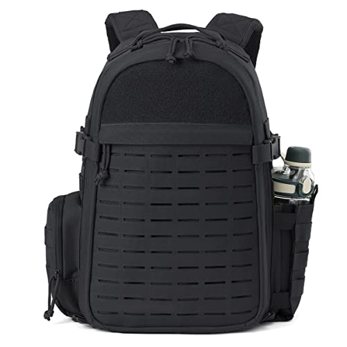 QT&QY Mochila Tática Militar 35L Academia para Homens Exército Molle Mochila Pequena Bolsa de Sobrev