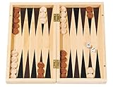 Fridolin Bamboo Game - Backgammon aus Bambus; Geöffnet: 28 x 2 x 29,4 cm; Inkl. Anleitung