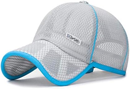 XibeiTrade Big Kids Colorful Quick Dry Mesh Baseball Cap Summer Breathable Boy Girl Sunscreen Hat (Grey)