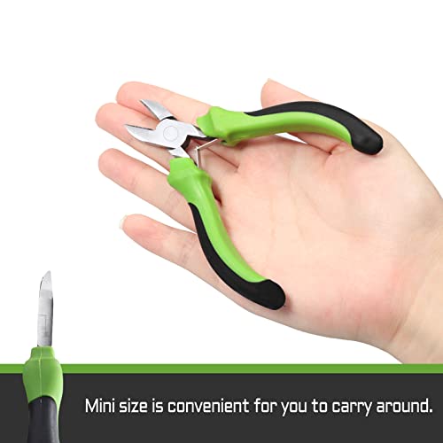 Image of Mini Diagonal Pliers 4.5 Inch Diagonal Cutting Pliers Diagonal Wire Cutting Pliers Wire Cutters Jewelry Making Pliers Handcraft Beading Repair Tool