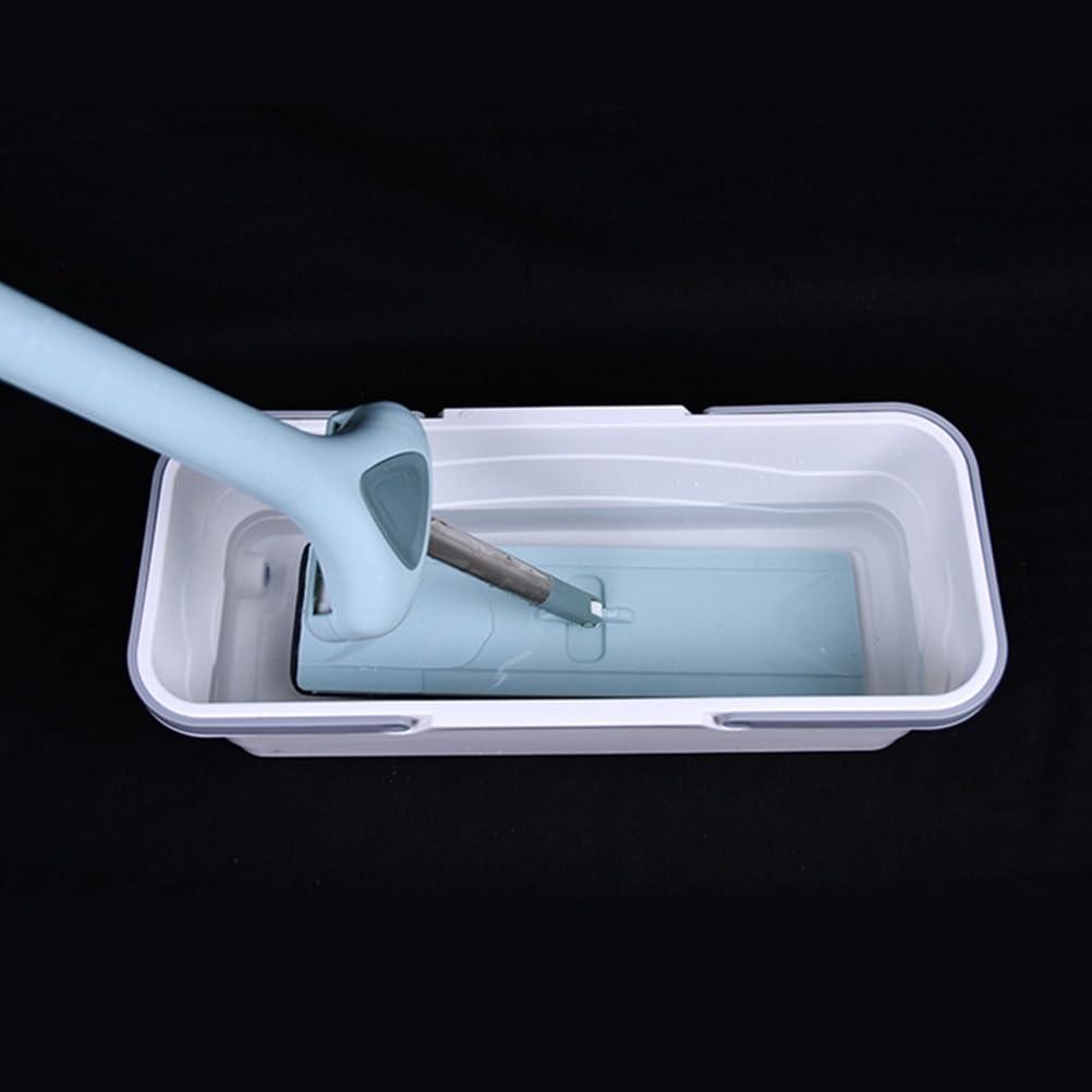 Healvian Robuster Eimer, großer Reinigungseimer, Kunststoff, Mop-Eimer, bequemer Griff, tragbares Reinigungszubehör für Boden, Fenster, Haushaltsreinigung, Weiß