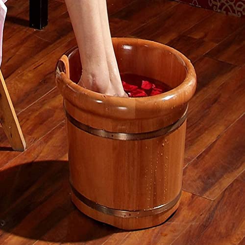 Baño de pies de madera sólida de roble 42 x 35 cm miniatura 7