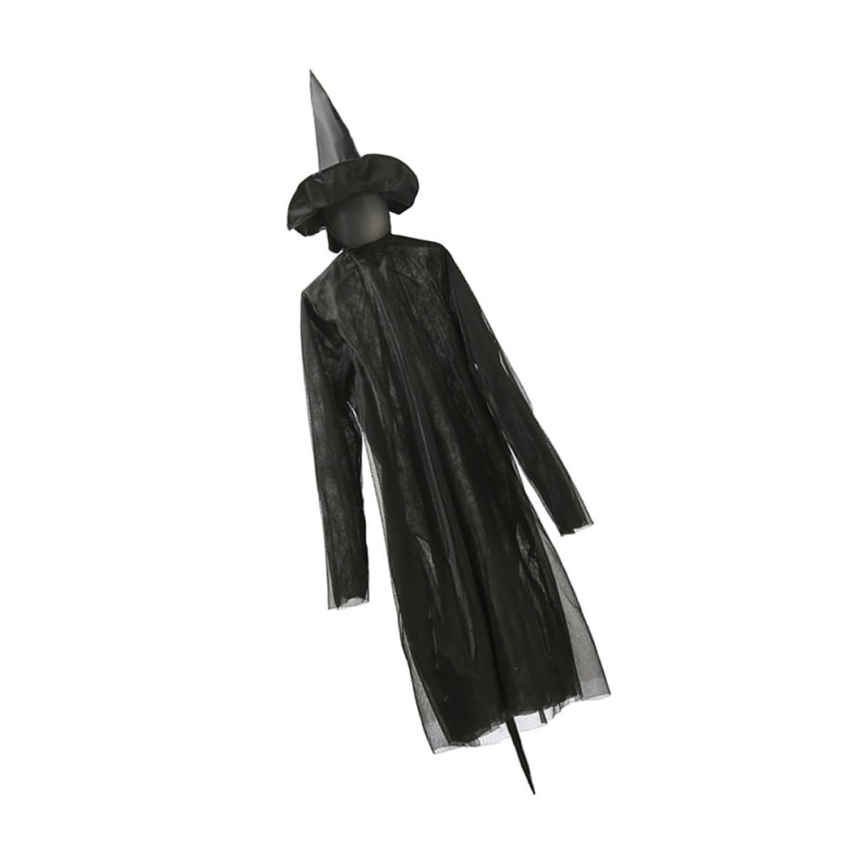 Sorcière noire Halloween lumineuse Zerodeko à commande vocale autonome
