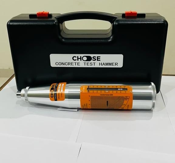 Image of Concrete Rebound Hammer Portable Hardness Tester Schmidt Hammer for Testing Concrete