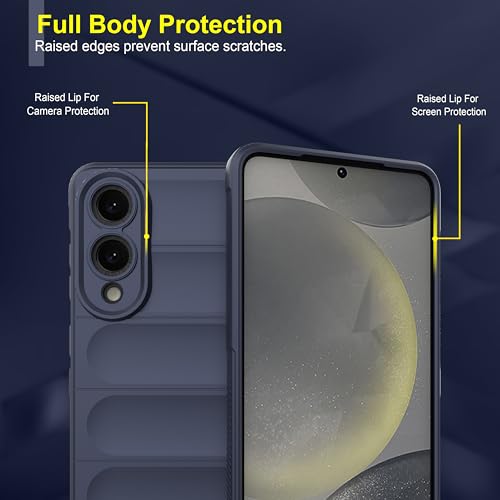 Image of amazon basics Back Case Cover for Samsung Galaxy S25 Edge | Compatible for Samsung Galaxy S25 Edge Back Cover | Liquid Silicon Magic Case with Camera Protection | Sapphire