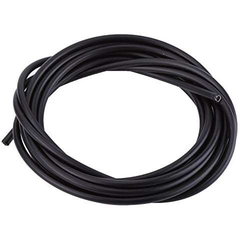 Alomejor Fahrrad Bremskabel Stahlkabel Schaltwerk Stahllinie Fahrrad Kabel Ersatz für Radfahren(Schwatz) Cover