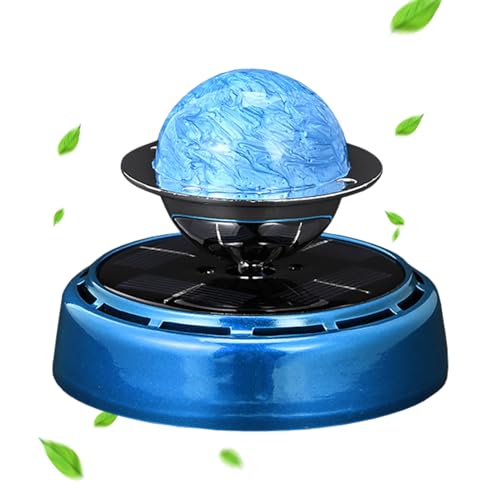 太陽電池式の自動車清浄機 - 長持ちする香りのあるカラフルなスピニングアロマディフューザー、再利用可能なビルド|男性、女性、家族の車両、オフィスデスク、毎日の車の香料のための自動車用清潔