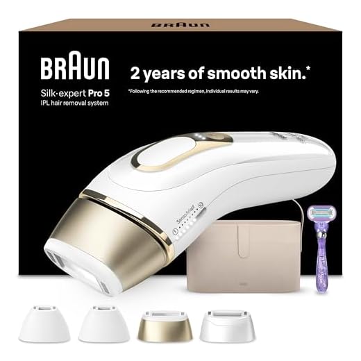 Braun IPL Silk·Expert Pro 5 PL5347 Latest Generation IPL, Holiday Gifts for Women and Men, Hair Removal System with Wide Head and Two Precision Heads