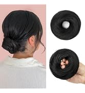 FEIPRO Messy Bun Hair Piece for Women Elastic Scrunchies for Quick Updos No Clips Needed Durable ...