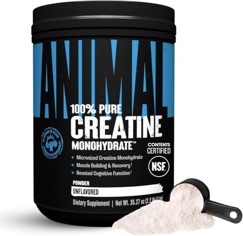 Image of Animal Creatine Monohydrate Powder - Micronized Creatine for Women and Men, Supports Muscle Growth, Strength, Endurance, Recovery and ATP Production, Gym & Workout Supplements - Unflavored, 1kg
