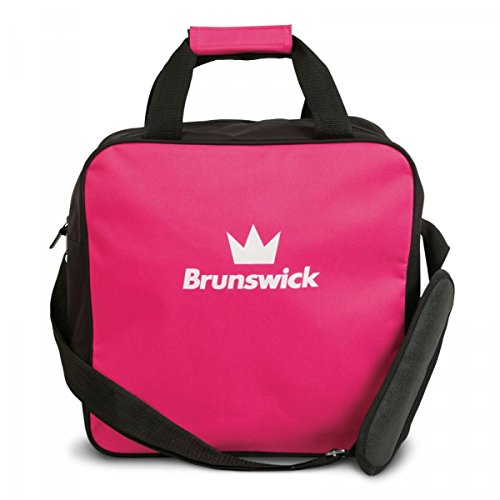 Brunswick TZone Single Tote 1-Ball-Bowling-Tasche für einen Bowlingball, Farbe:Pink