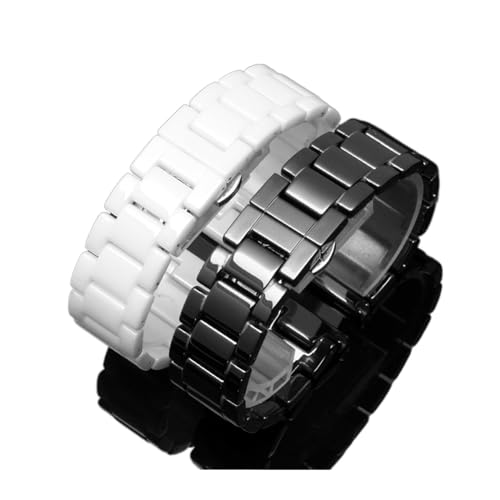 Bracelet montre céramique blanc et boucle argent idéal pour un look été