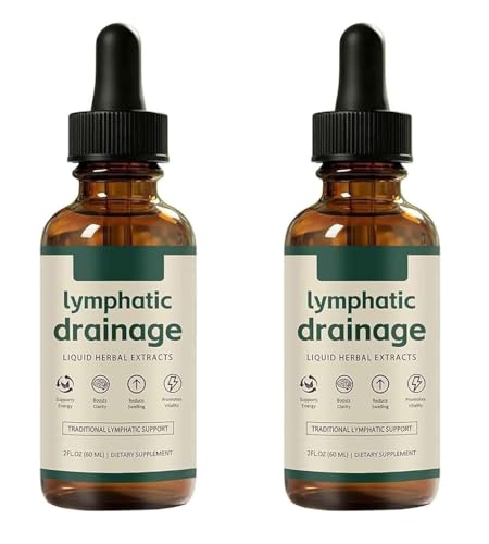 2Pcs Lymphatic Drainage Drops Lymphatic Drops Natural Ingredients for Men and Women