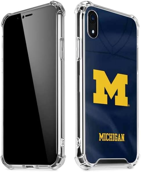 Skinit Clear Phone Case Compatible with iPhone XR - Officially Licensed University of Michigan M Logo Bold Design