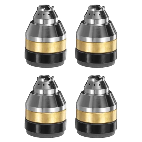 HARFINGTON 4pcs P80 Plasma Cutting Nozzle Protective Cover, Fiberglass P80 Nozzle Tip Electrodes Protecting Cover Insulator, Plasma Cutter Machine Tool Accessories, Yellow & Black