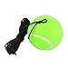 Zunate Tennis Ball with String,Tennis Beginner Training Ball,Tennis Ball Trainer Set with Elastic Rubber String for Kids Youth Beginner Practice