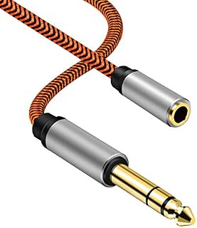 1/4 to 3.5mm Headphone Adapter 1m, Youii TRS 6.35mm 1/4 Male to 3.5mm 1/8 Female Stereo Jack Audio Adapter for Amplifiers, Guitar Amp, Keyboard Piano, Home Theater, Headphones.