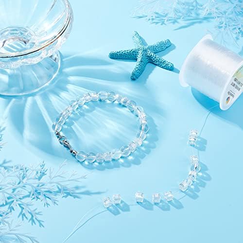 PandaHall Elite 100m/roll 0.25mm Clear Nylon Wire Nylon Thread Fishing Line Wire for Craft Bracelet Jewellery Making