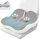 OVRST Seat Cushion,Office Chair Memory Cushion, Ergonomic Design, Relieve Sciatica and Long-Term Sitting Pain, Suitable for desks, car Seats, Games, wheelchairs