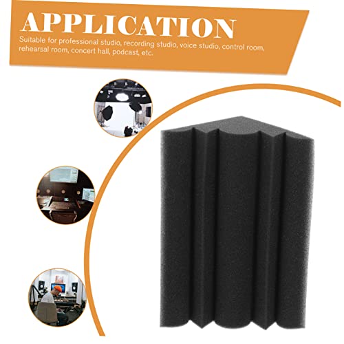 BESTonZON 4 piezas Baldosas Trampa de Graves Absorbentes de Sonido para Tratamiento Acústico en Estudios, Oficinas y Espacios de Grabación en Casa Aislamiento de Baja Frecuencia Diseño Ignífugo miniatura 2