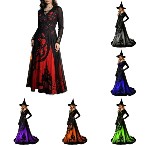 Renaissance Dress Halloween Costumes Treehouse Thorns Witch Gothic Dresses - image 1