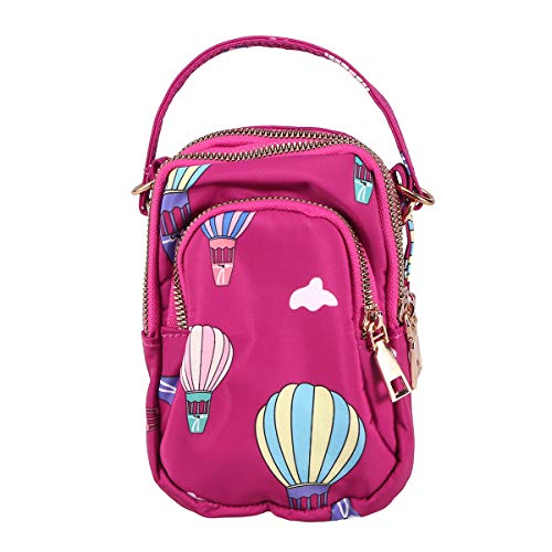 Preisvergleich Produktbild FENICAL Mädchen Geldbörse Brieftaschen Tasche Frauen Brieftasche Tasche Mini Schulter Handytasche Rosa Bedruckte Luftballons Sommer Zubehör Freund Geburtstag Geschenk