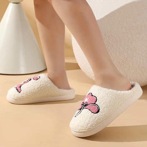 Women Retro Cowgirl Cowboy Boots Slippers Plush Embroidered Cowgirl Hat Slippers Winter Cozy Warm House Shoes Indoor Outdoor4