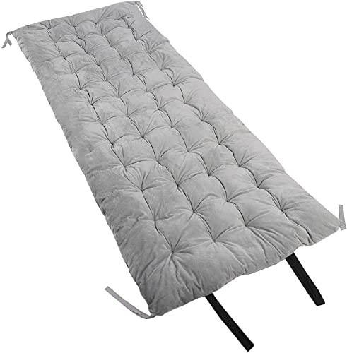 REDCAMP XL Matratze für Campingbett, 190 x 75 cm, weich, bequem, Baumwolle, dicke Schlafmatratze, Pad (grau dicker) Cover