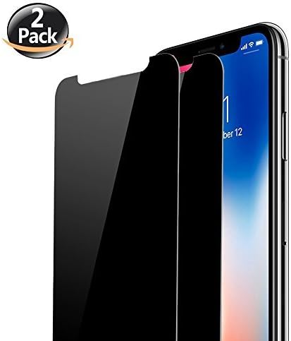 [2 PACK] iPhone X / XS Anti-Spy Screen Protector, Oguard Premium 3D Touch Privacy Anti-Peep Tempered Glass Screen Protector Shield Compatible iPhone X/Xs 5.8 inch