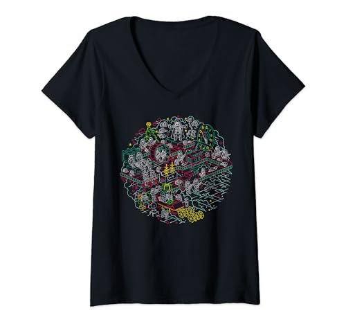 T-shirt col V Star Wars Darth Vader imprimé premium femme