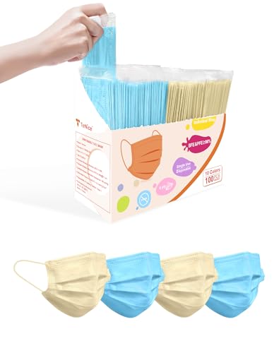 TeNice Adult Face Masks Disposable 100 Pack