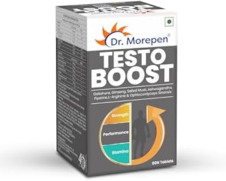 DR. MOREPEN Testo Boost - 60 Tablets & Shilajit Resin - 15 g (Black)