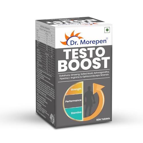 DR. MOREPEN Testo Boost - 60 Tablets & Shilajit Resin - 15 g (Black)