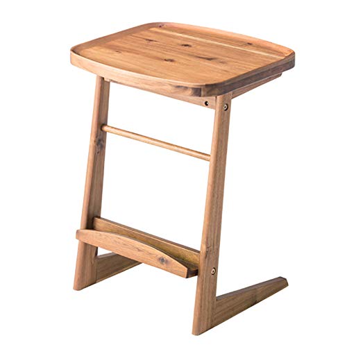 Azumaya Coffee Side Table Tray Edge Table Top Natural Acacia Wood Material 21.3" Inches Height Net-724 Home And Living #TOP8