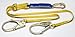 Werner 6 Ft. Decoil Adjustable Twin Leg Lanyard (Dcell Shock Pack 1 In Web Snaphook Rebar Hooks)