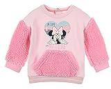 ropa bebe niña algodon organico  Minnie Mouse bebé-niñas Sudadera (Rosa Claro,24 Meses)