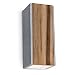 Produktbild Design Wandleuchte Beton mit Teakholz-Einlage inkl. 2 x LED GU10 6W warmweiß - Innenleuchte Up & Down aus Natur-Materialien
