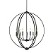 Golden Lighting 3167-9 EB Colson Chandelier - Large, Etruscan Bronze