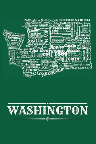 State of Washington Journal Souvenir Notebook Gift