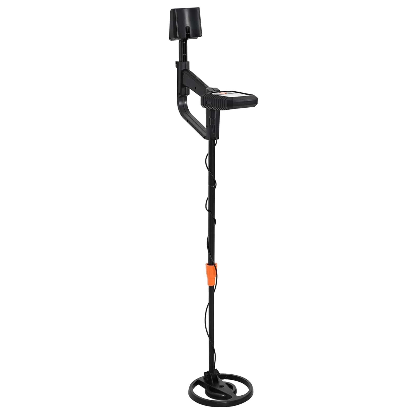 Wykrywacz metalu z wyświetlaczem LCD, 3 tryby wyszukiwania i wodoszczelna cewka wyszukiwania 19 cm, regulacja wysokości 85-111 cm, do monet, biżuterii, reliktów