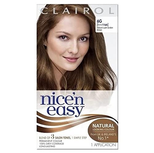 Clairol Nice'n Easy Permanent Hair Dye 116A/6G Natural Light Golden Brown