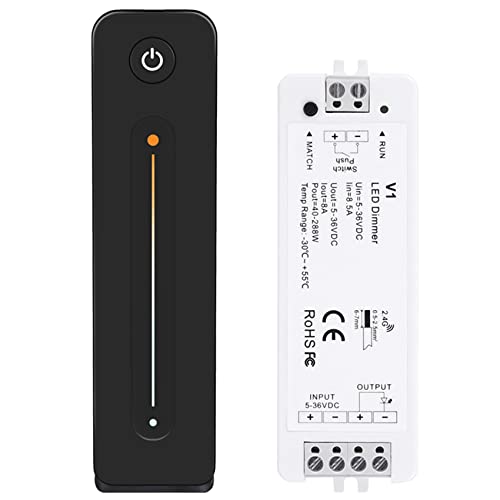 Interruptor inalámbrico PWM regulador para tira LED 12V 24V 8A monocolor 2