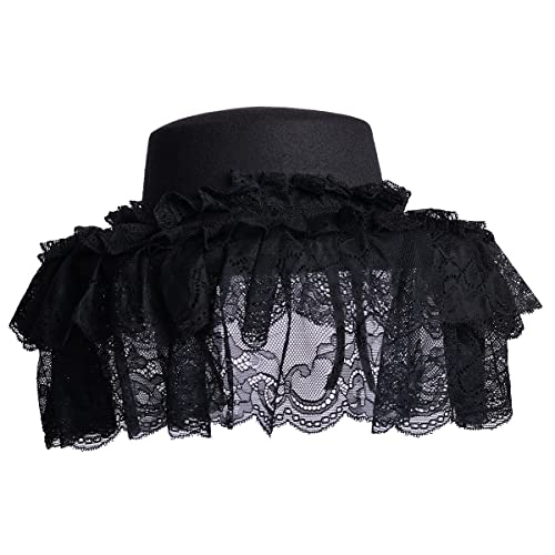 Chapeau haut de forme gothique steampunk pour festival victorien et soirée déguisée rétro