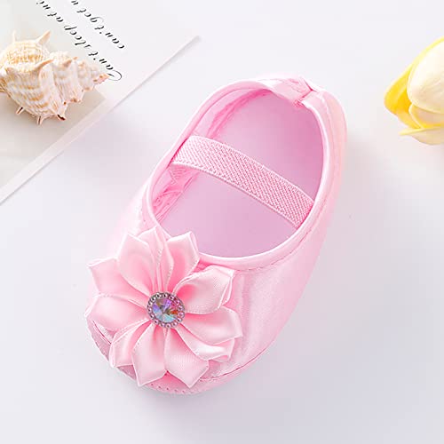 Baby Girl Flower Princes Shoes Soft Sole Mary Jane Flat Wedding Party Dress Crib Shoes Non-slip Toddler First Walkers4