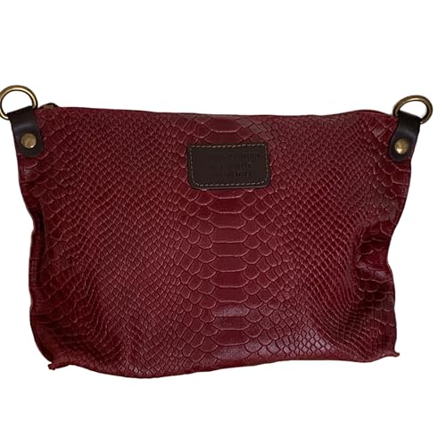 Bolso bandolera mujer de piel. (Burdeos) Bolso bandolera mujer de piel. (Burdeos)
