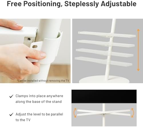 Soporte de TV con base y ruedas ajustable para pared y techo miniatura 6