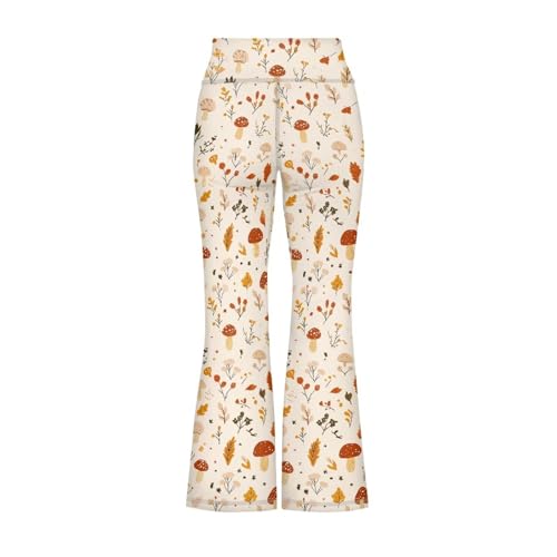 Mushroom Birthday Gifts for Girls Flare Pants High Waisted Bootcut Stretch 70s Bell Bottom Jeans3